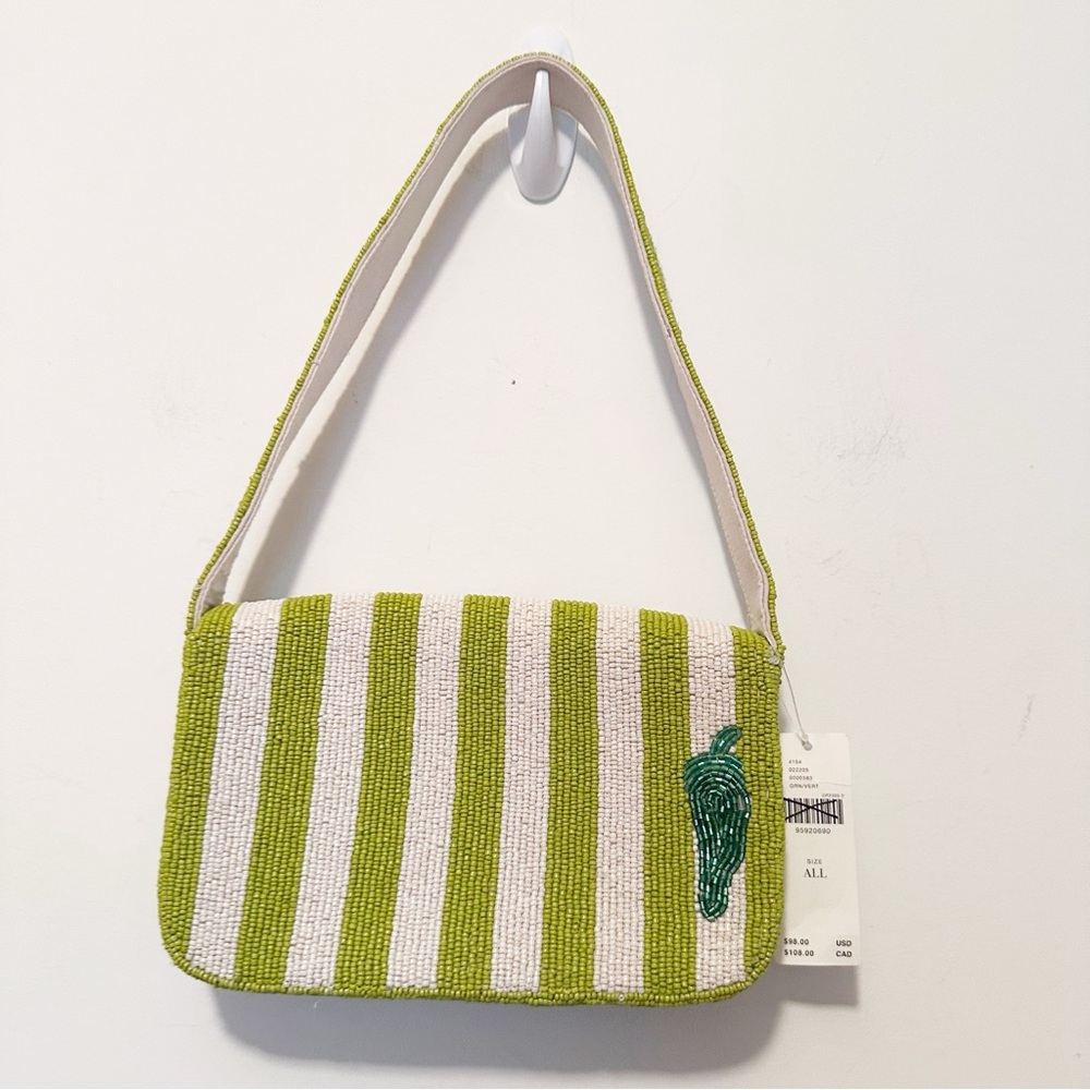 Anthropologie The Fiona Beaded Bag: Food & Drink Edition Jalapeno - Picture 6 of 8